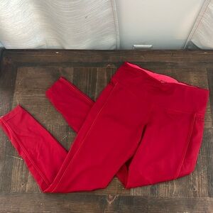 Red Running tights